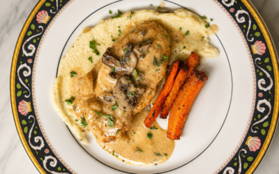 Chicken in Woodland Cream, or Poulet Crème des Bois if You’re Feeling Fancy
